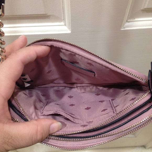 Kate Spade Mauve Pink Floral Crossbody Purse Bag - Picture 5 of 12